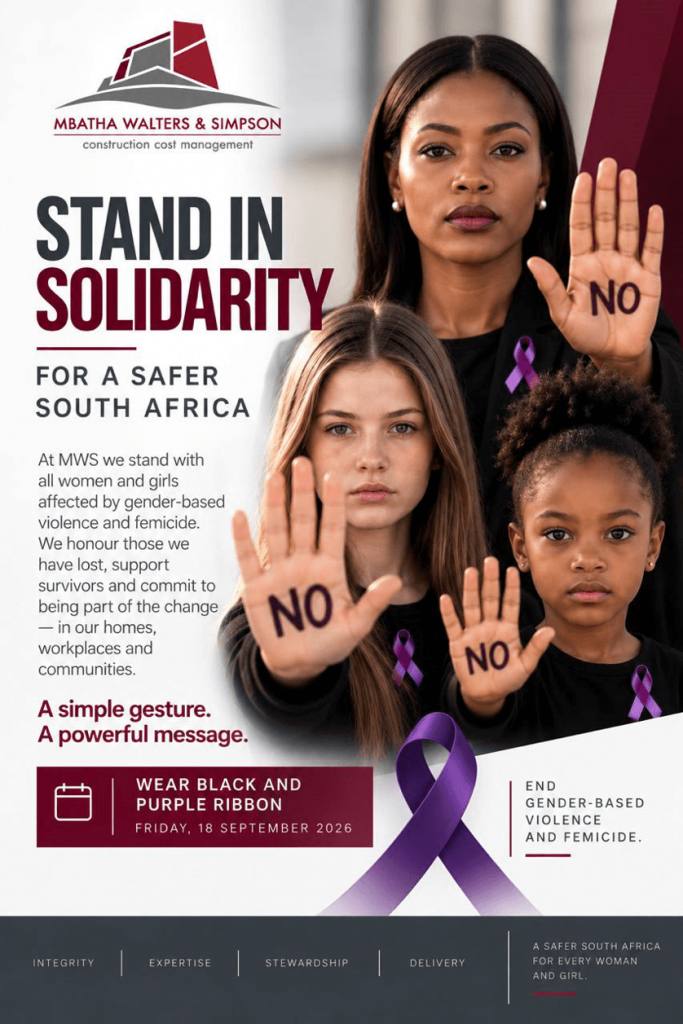 Stand in Solidarity. Women and Child saying no to Gender violence